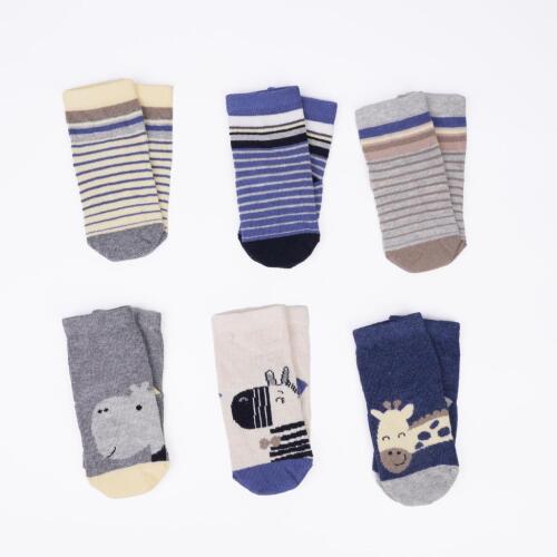 Toptan Looney 2'li Erkek Bebek Soket Çorap - 1