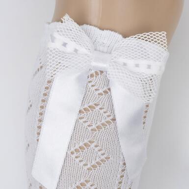 Toptan Martil Aks Kız File Golf Çorap - 3