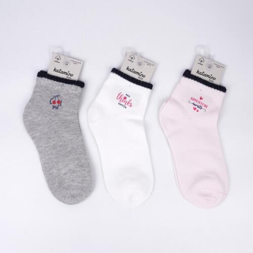 Toptan Medusa Baskılı Kız Soket Çorap - 2