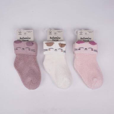 Toptan Mikaya Kız Bebek Havlu Soket Çorap - KATAMİNO (1)