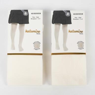 Toptan Mira İnce Kız Çocuk Külotlu Çorap - 4