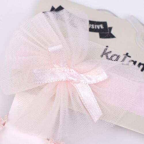 Toptan Miren Aks. Bandanalı Bebek Babet Çorap - 4