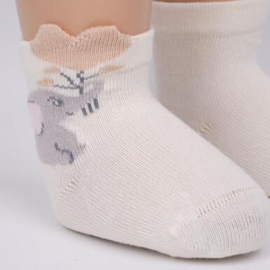 Toptan Mırmır 3'lü 3D Kız Bebek Soket Çorap - KATAMİNO (1)