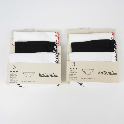 Toptan Muldira Kız 3' Lü Slip - 1
