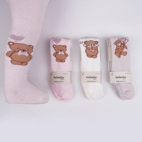 Toptan Munzur Abs'li Kız Bebek Külotlu Çorap - 1