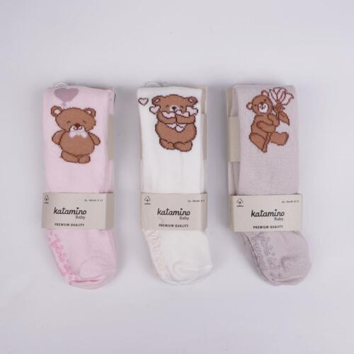 Toptan Munzur Abs'li Kız Bebek Külotlu Çorap - 3