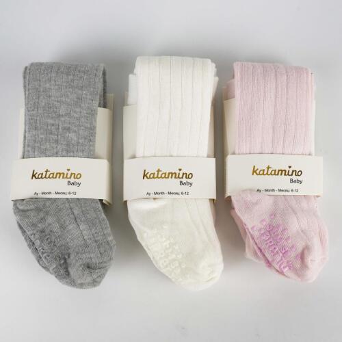 Toptan Naomi Abs'li Kız Bebek Külotlu Çorap - 2