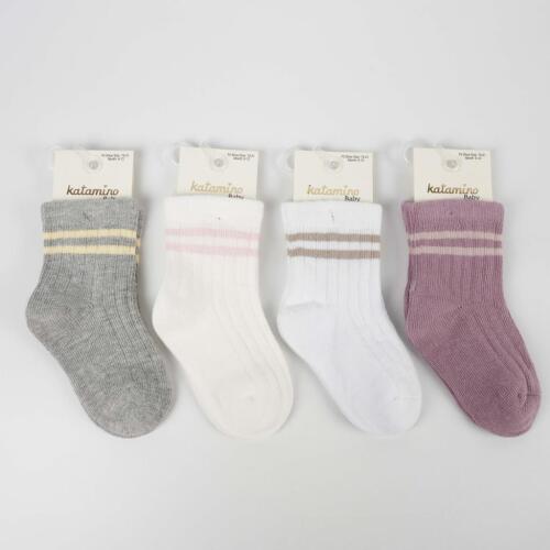 Toptan Neon Kız Bebek Soket Çorap - 1