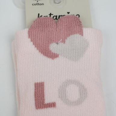 Toptan Neslin 3D'li Kız Bebek Soket Çorap - 3