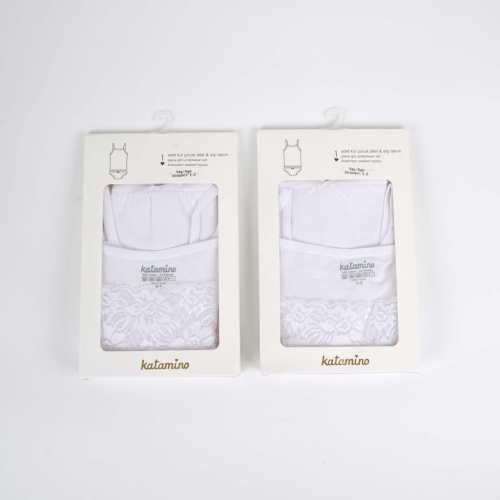 Toptan Nevres Kız Atlet Slip Takım - 1