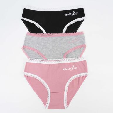 Toptan Nowra Kız 3' Lü Slip Seti - KATAMİNO