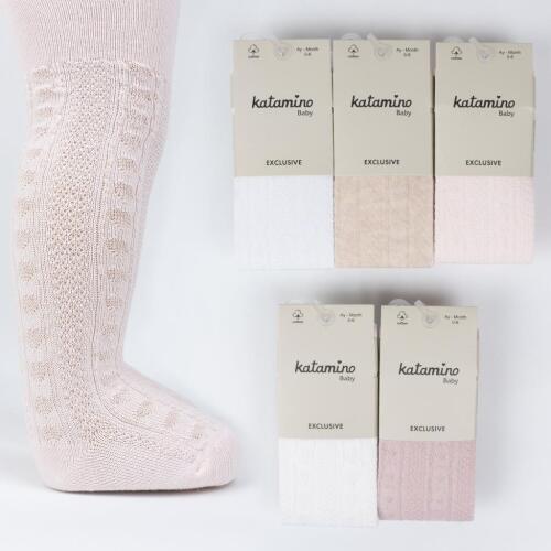 Toptan Nursu Kız Bebek Külotlu Çorap - 1