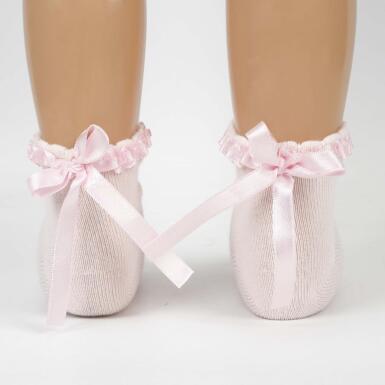 Toptan Oben Aks Kız Bebek Soket Çorap - KATAMİNO (1)