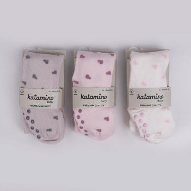 Toptan Pandora Abs'li Kız Bebek Külotlu Çorap - 3