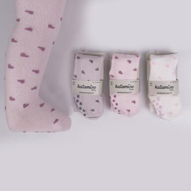 Toptan Pandora Abs'li Kız Bebek Külotlu Çorap - 4