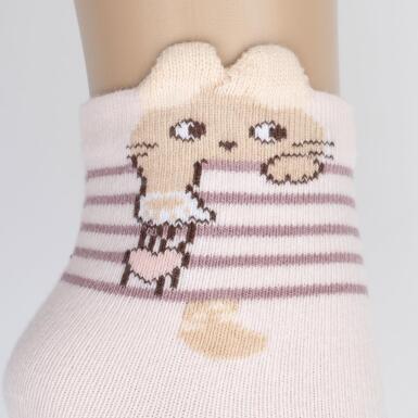 Toptan Panka 3D Kız Soket Çorap - 3