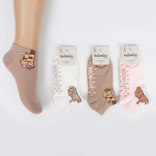 Toptan Papaya Abs'li Kız Patik Çorap - 1