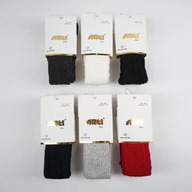 Toptan Parga Kız Çocuk Kabartma Külotlu Çorap - 1