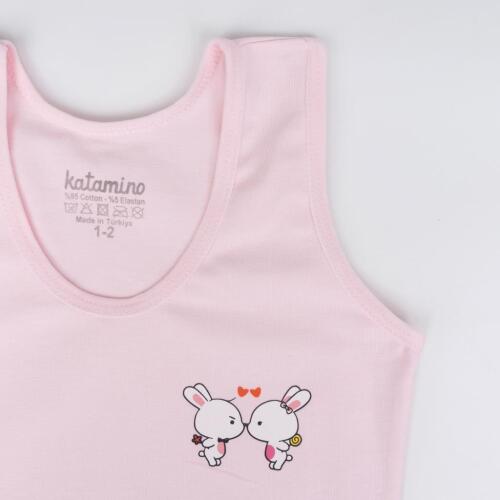 Toptan Pearly Kız Geniş Askılı Slip Takım - 2