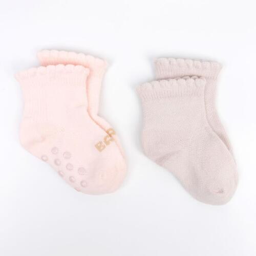 Toptan Periliçe 2'li Abs'li Kız Bebek Patik Çorap - 2