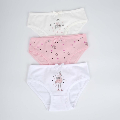 Toptan Pinerams 3'lü Kız Slip Set - 2