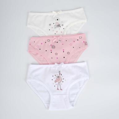 Toptan Pinerams 3'lü Kız Slip Set - 2