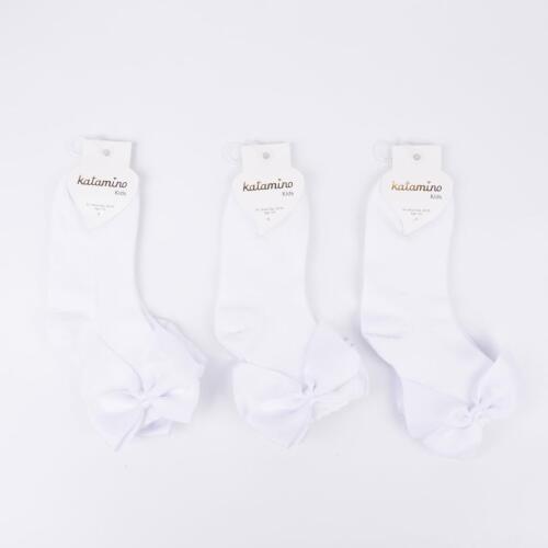 Toptan Polen Aks Kız Soket Çorap - 2