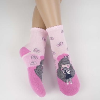 Toptan Rapher Kız Çocuk Soket Çorap - Thumbnail