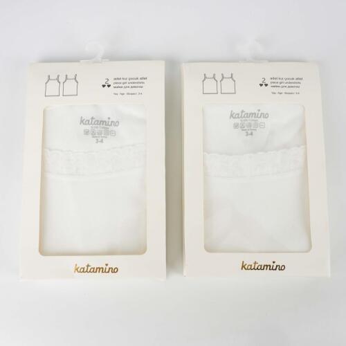 Toptan Raye 2'li Kız Çocuk Atlet - 1