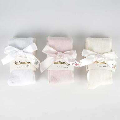 Toptan Regis Aksesuarlı Kız Bebek Külotlu Çorap - KATAMİNO (1)