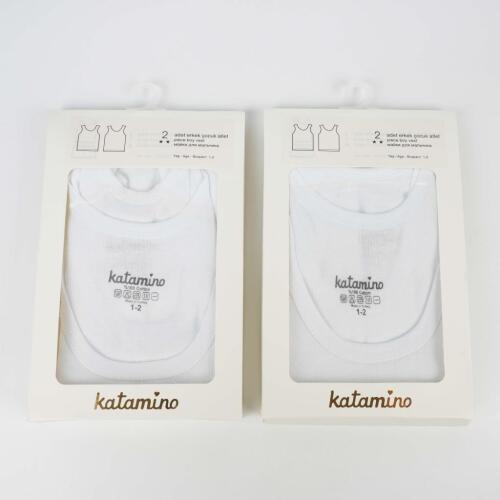 Toptan Ribana 2'li Erkek Çocuk Atlet - 3