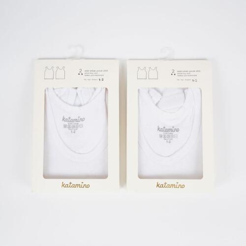 Toptan Ribana 2'li Erkek Çocuk Atlet - 1