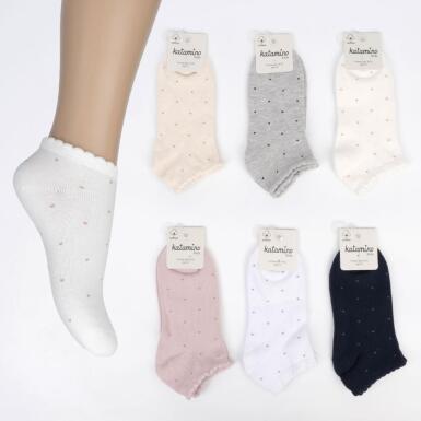 Toptan Romantiki Kız Patik Çorap - KATAMİNO
