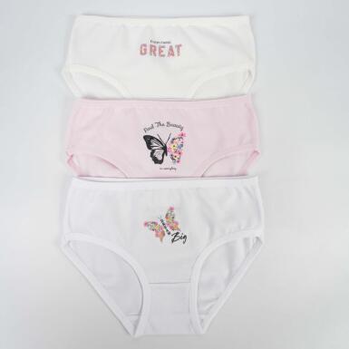 Toptan Royan Kız 3' Lü Slip Çamaşır - KATAMİNO (1)