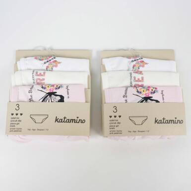 Toptan Royan Kız 3' Lü Slip Çamaşır - KATAMİNO