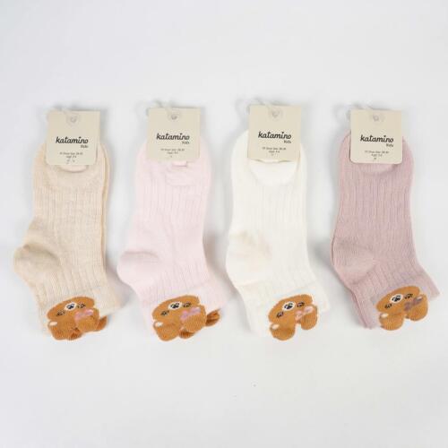 Toptan Saphira 3D Kız Patik Çorap - 1