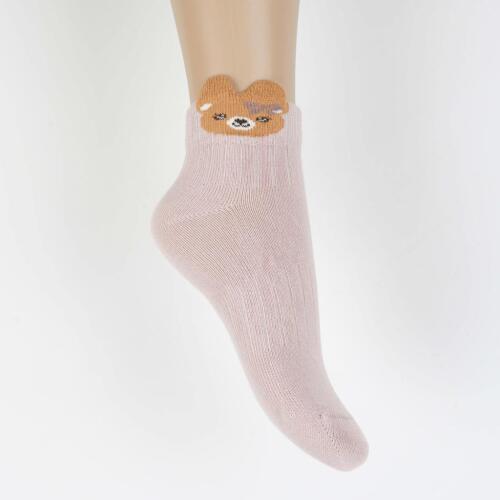 Toptan Saphira 3D Kız Patik Çorap - 2