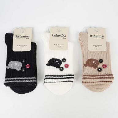 Toptan Şarlot Aks Kız Soket Çorap - KATAMİNO