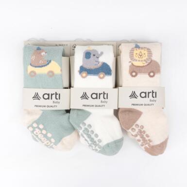 Toptan Silves Abs'li Erkek Bebek Külotlu Çorap - 3