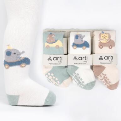Toptan Silves Abs'li Erkek Bebek Külotlu Çorap - ARTI
