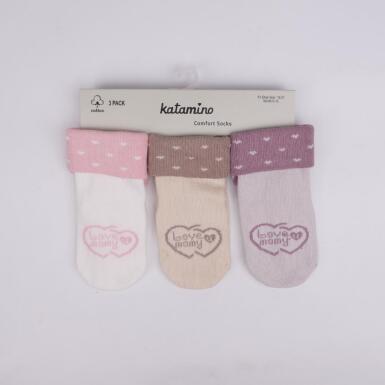 Toptan Simba 3'lü Kız Bebek Soket Çorap - KATAMİNO (1)