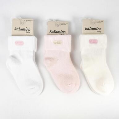 Toptan Susam Aks. Kız Bebek Soket Çorap - KATAMİNO