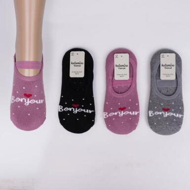 Toptan Suzin Abs'li Kız Havlu Patik Çorap - KATAMİNO