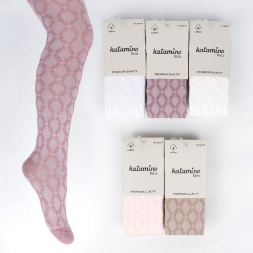 Toptan Tadolya Kabartma Kız Külotlu Çorap - 1