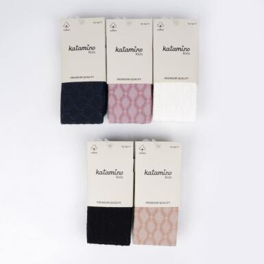 Toptan Tadolya Kabartma Kız Külotlu Çorap - 3