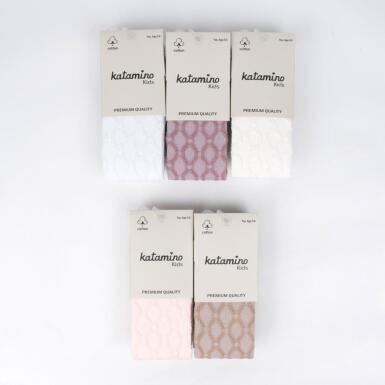 Toptan Tadolya Kabartma Kız Külotlu Çorap - 4