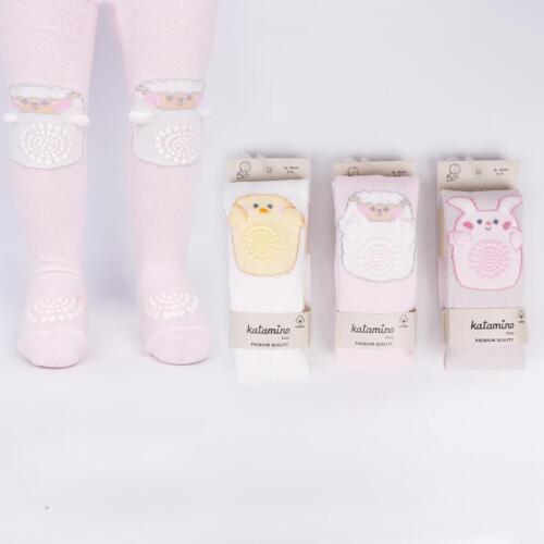 Toptan Tansu Kız Emekleme Bebek Külotlu Çorap - 1