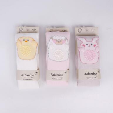 Toptan Tansu Kız Emekleme Bebek Külotlu Çorap - 2