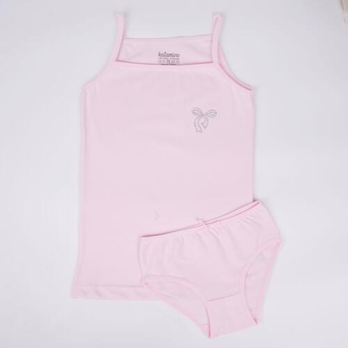 Toptan Tatlım Kız İp Askılı Atlet Slip Takım Çorap - 2