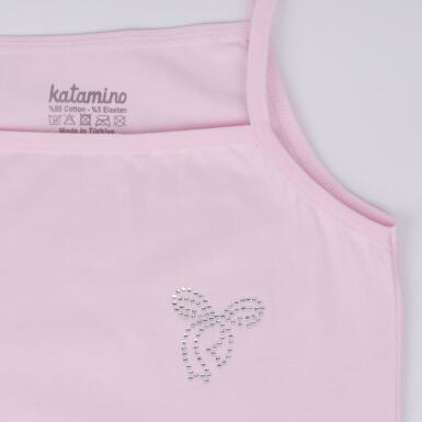 Toptan Tatlım Kız İp Askılı Atlet Slip Takım Çorap - 3